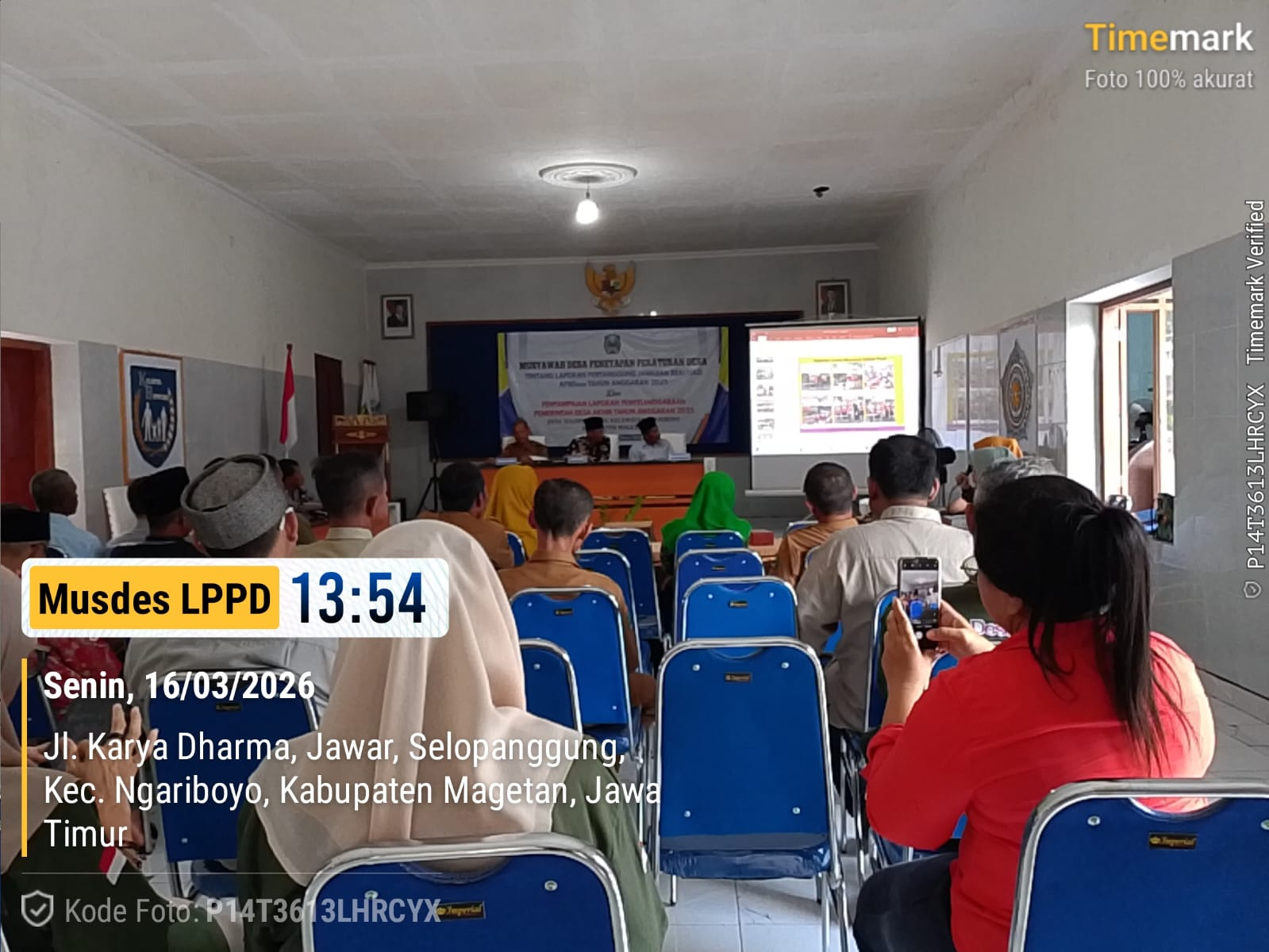MUSYAWARAH DESA LAPORAN PERTANGGUNGJAWABAN REALISASI APBDESA TAHUN ANGGARAN 2025